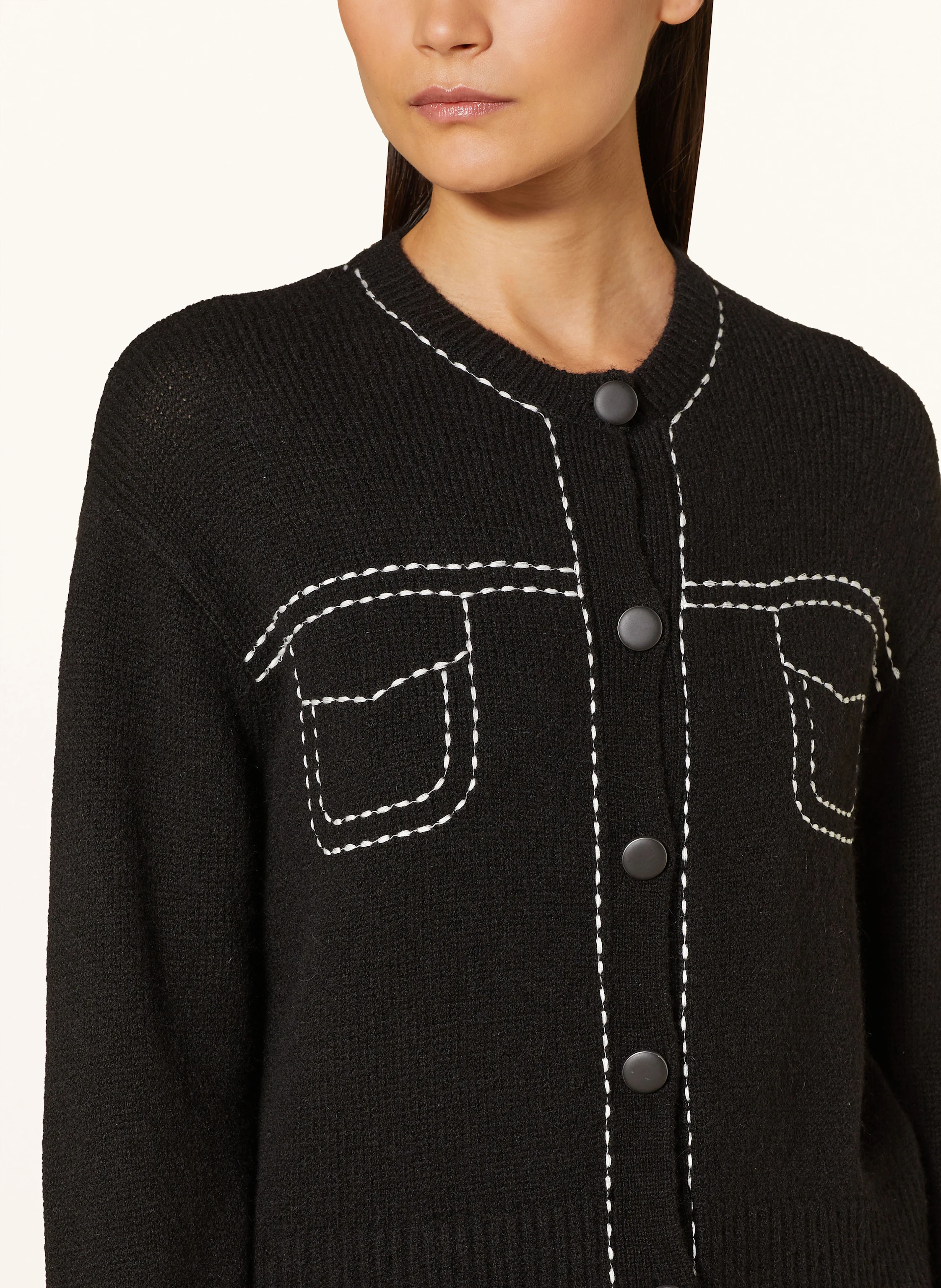 LUISA CERANO Strickjacke mit Alpaka