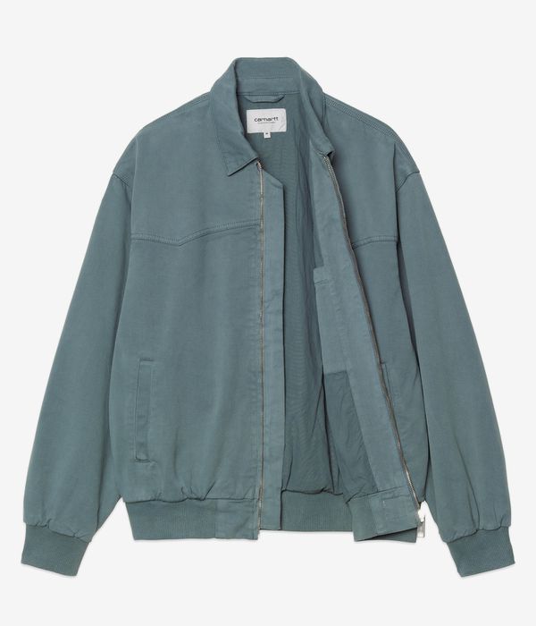 Carhartt WIP OG Santa Fe Dewey Jacke (silver pine garment dyed) online kaufen | skatedeluxe