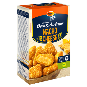 Mora Oven & Airfryer Nacho Cheese bites 12 x 23 g