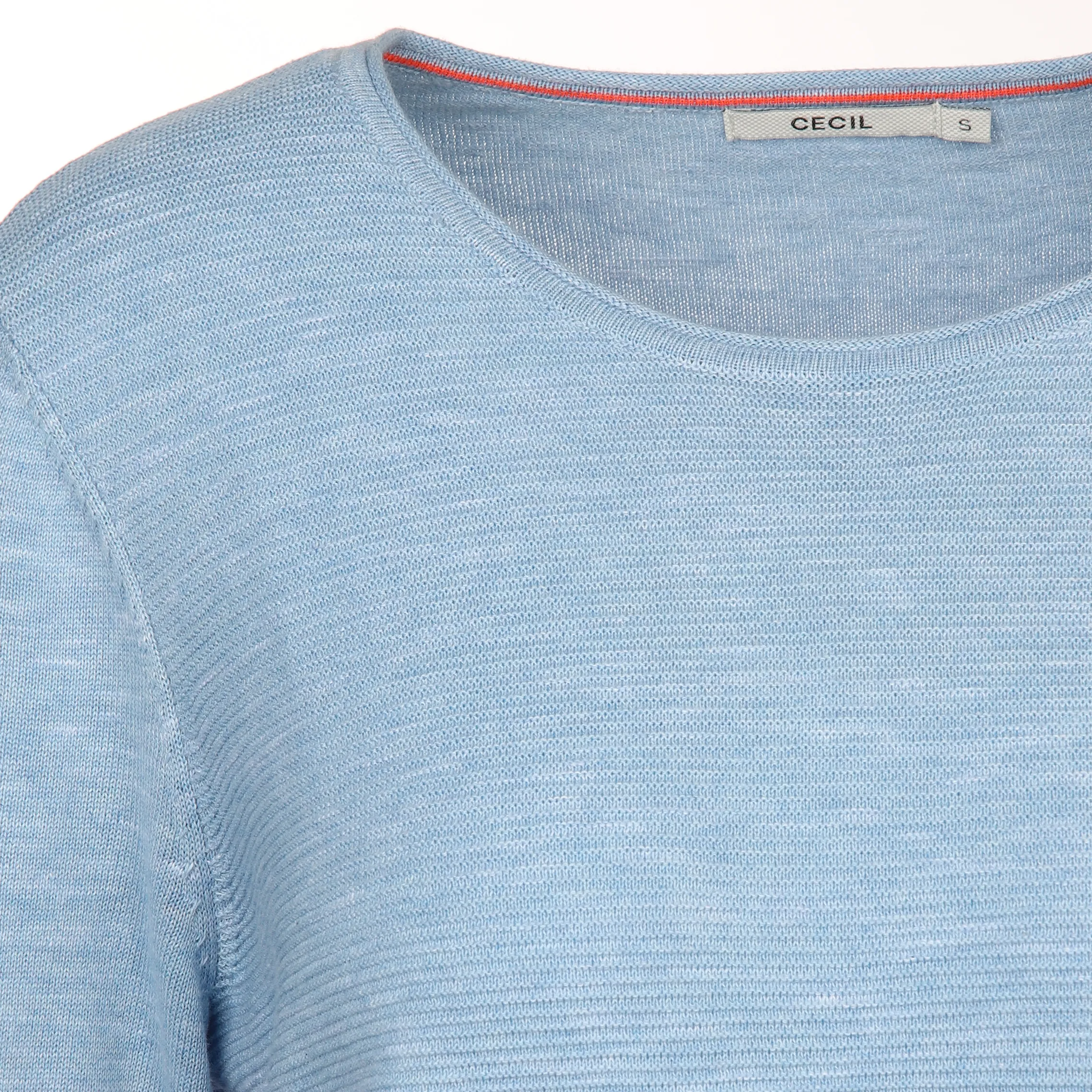 Damen Strickshirt in Ripp-Optik