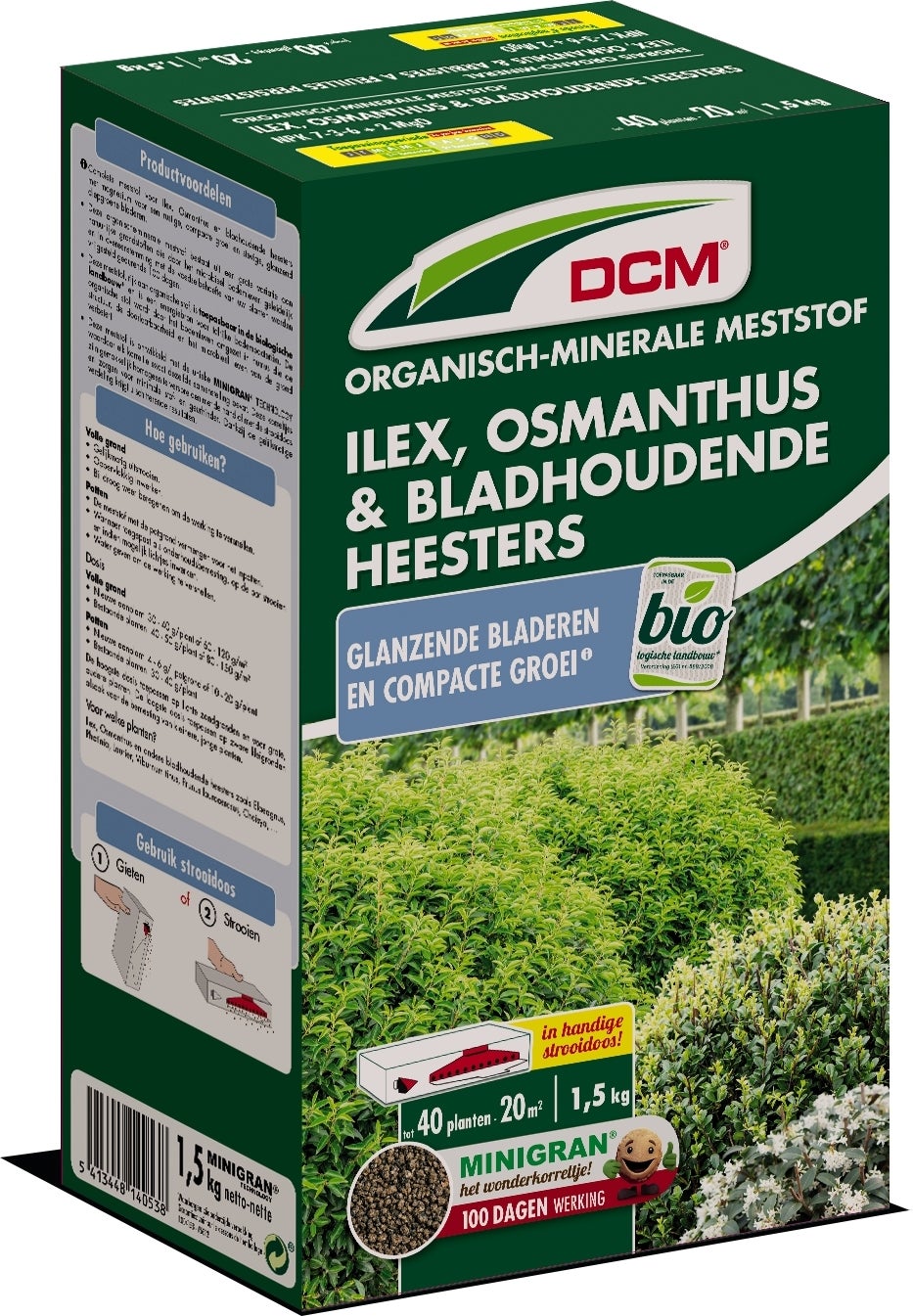 DCM meststof bladhoudende heesters 1,5 kg