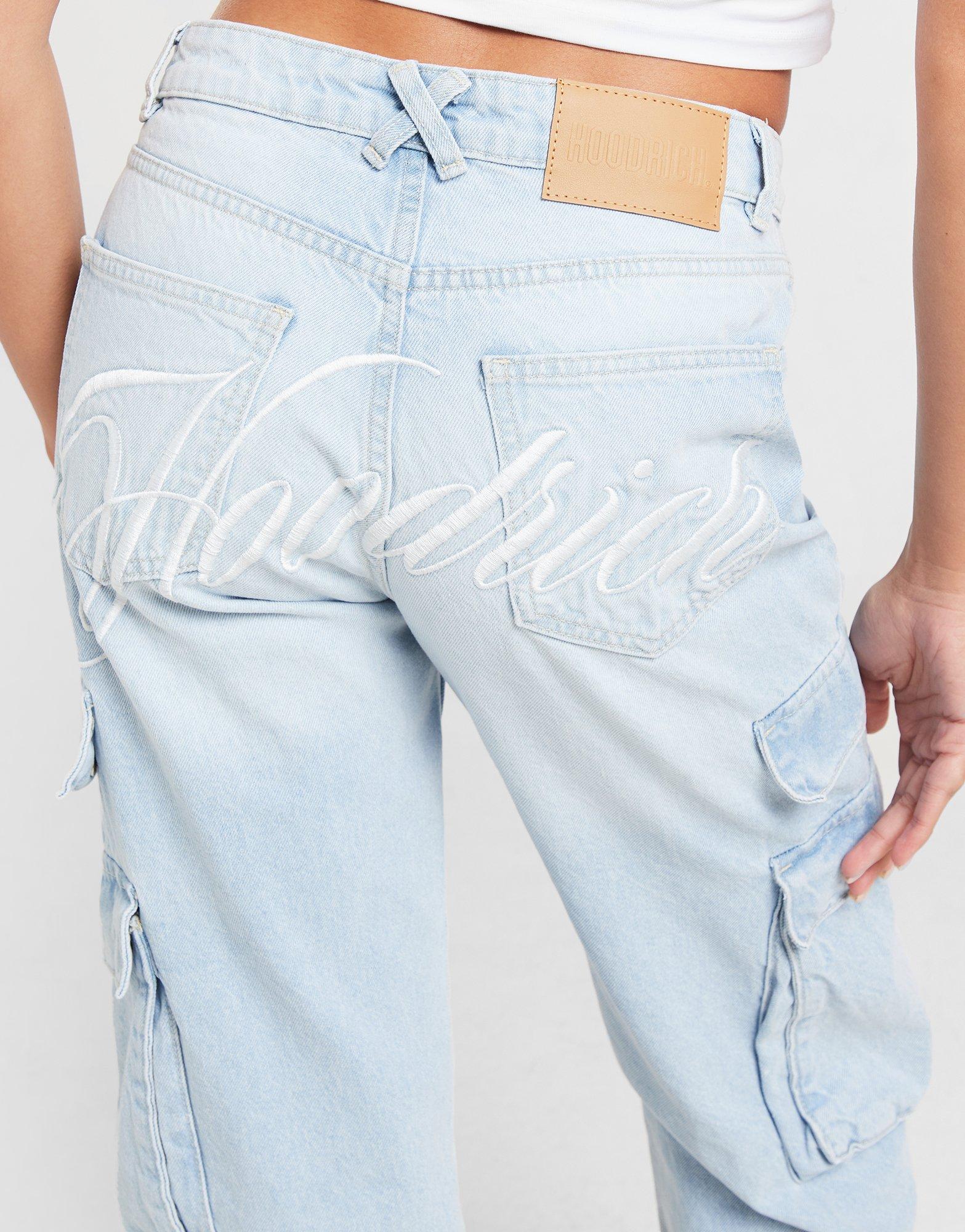 Hoodrich Jean Cargo Script Femme