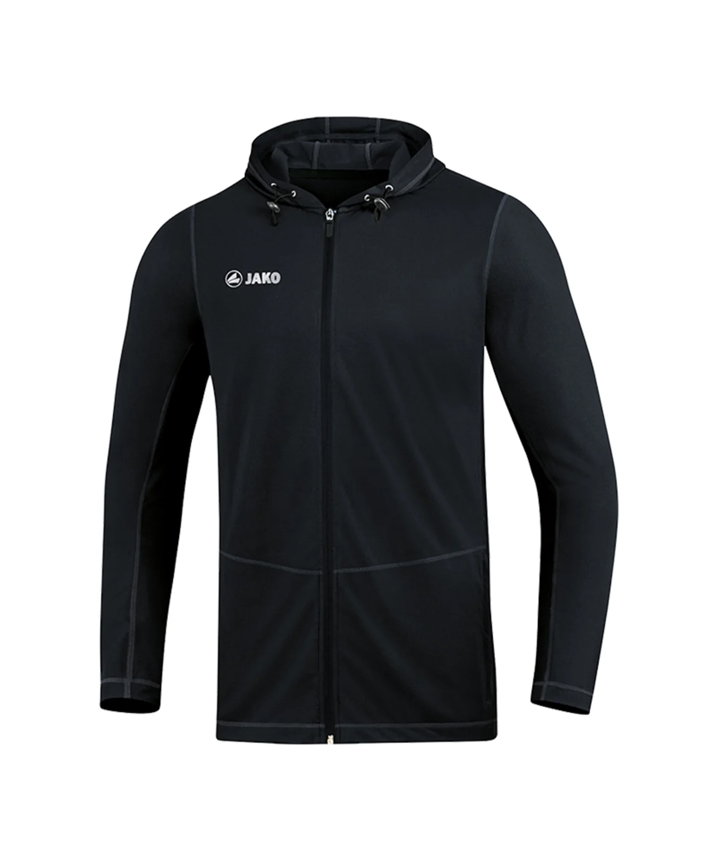 JAKO Run 2.0 Kapuzenjacke Running Schwarz F08