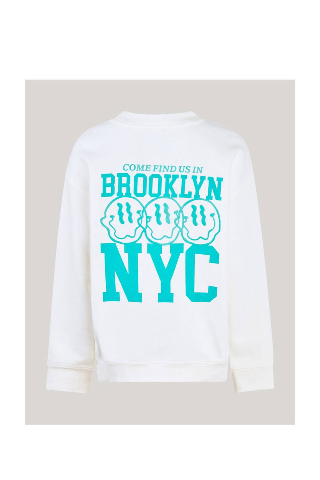 Shoeby sweater met backprint offwhite