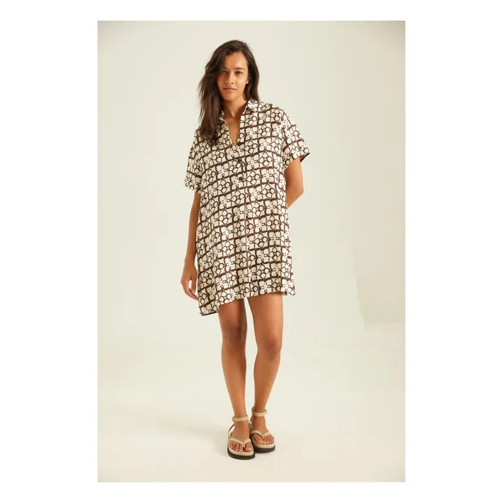 Tinsels Robe Chemise Tahar Coconut | Marron