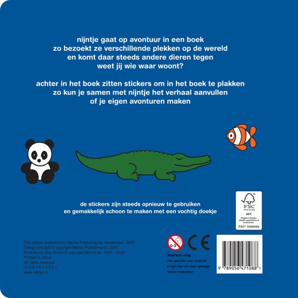 Mercis Nijntje Stickerboek - Op avontuur met nijntje