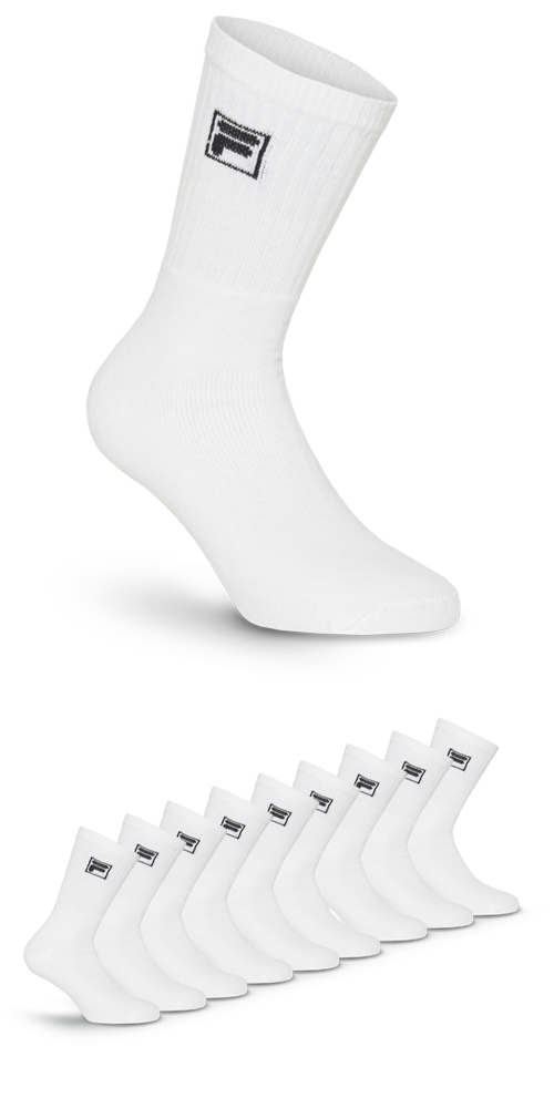 Fila Sportsocken »UNISEX CREW TENNIS FULL TERRY SOCKS« 9 Stk. tlg. mit langem Rippenbündchen