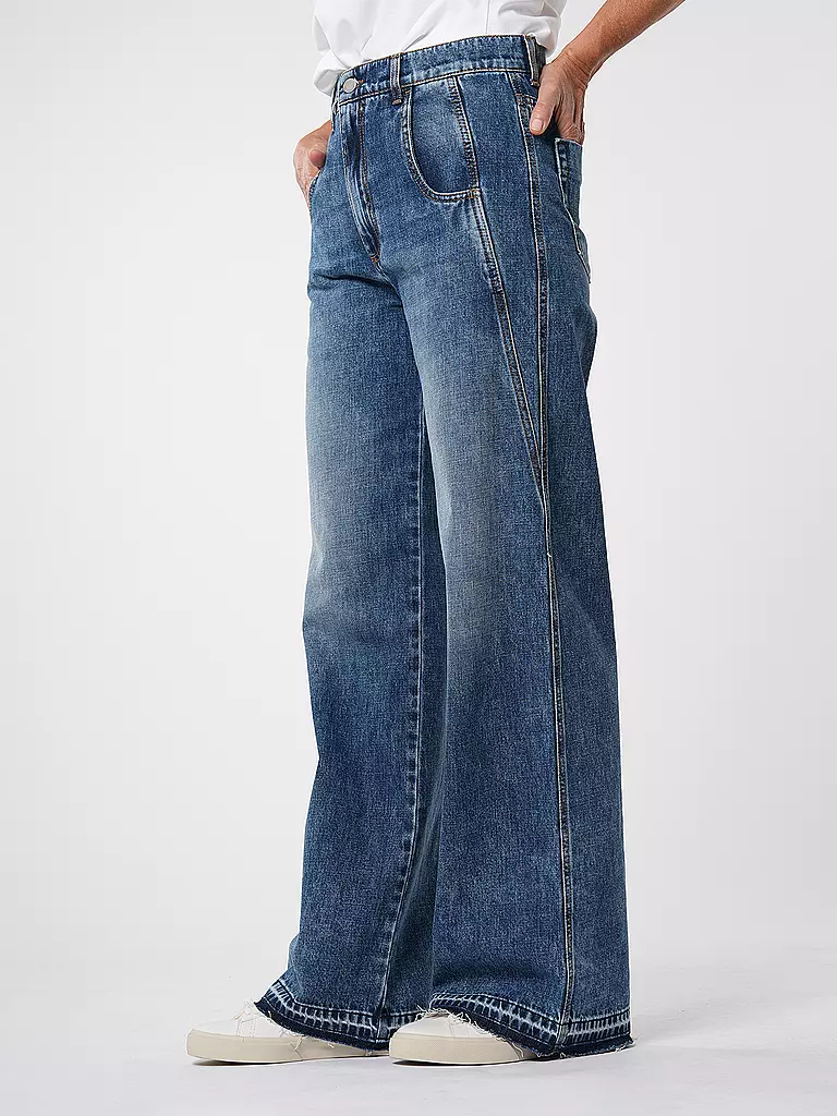 TELA Jeans Wide Leg TABACCO blau