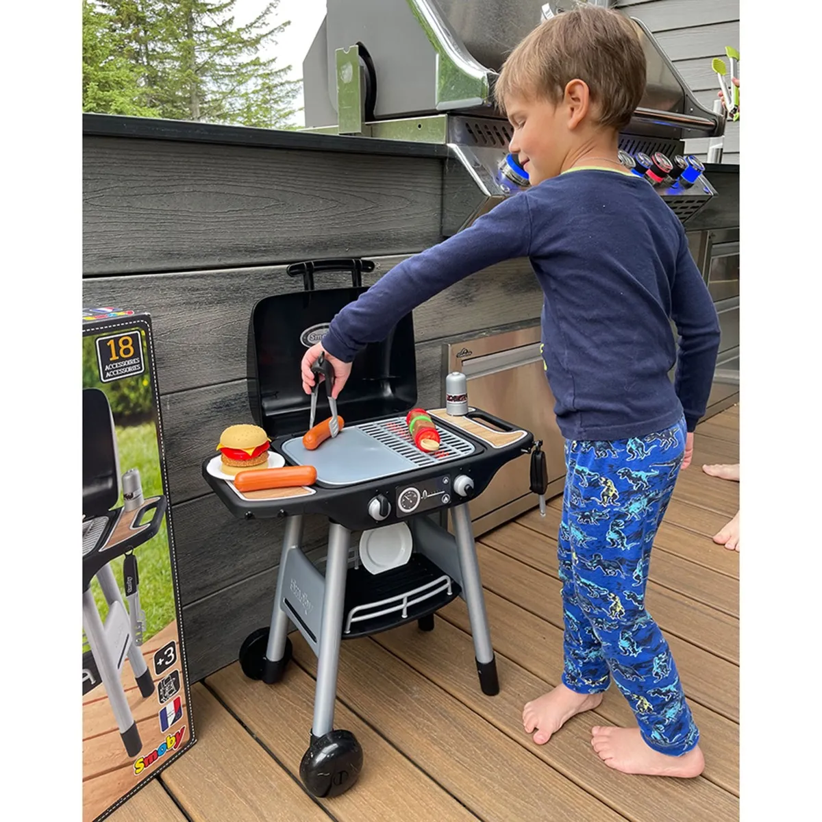 Smoby Barbecue avec 18 Accessoires