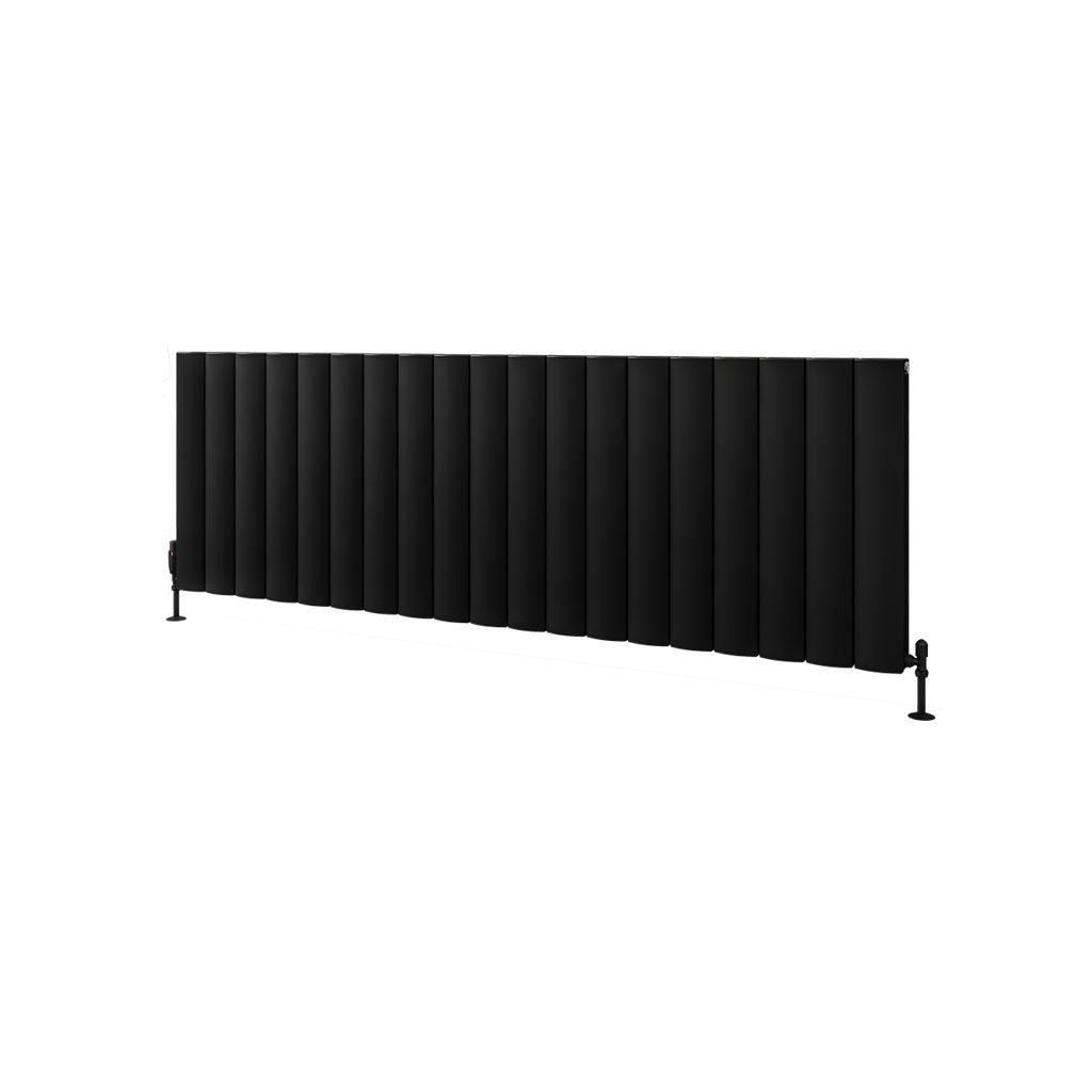 Eastbrook Guardia radiator 180x60cm aluminium 2924W zwart mat