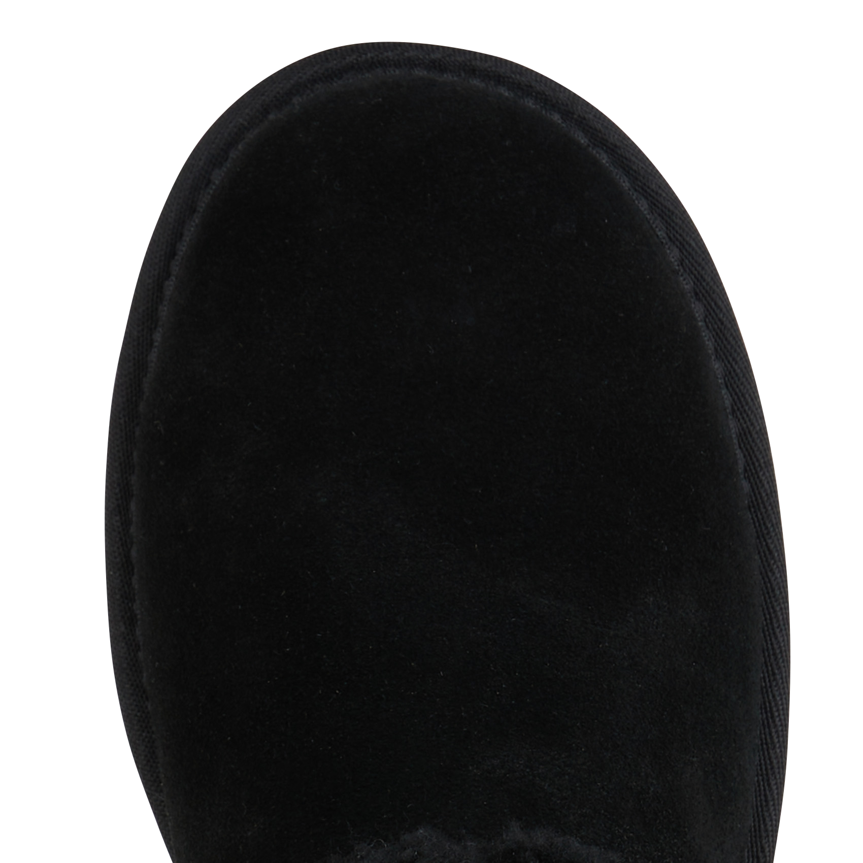 CLASSIC ULTRA MINI MAXI CURLY - Chaussons hauts en cuir velours mélangé | Noir