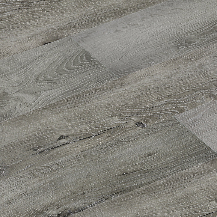Lame PVC adhésive Poprock rustique gris 15,2 x 91,4 cm GoodHome