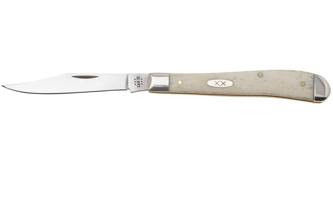Case Slimline Trapper 13312 Smooth Natural Bone 61048 SS, zakmes