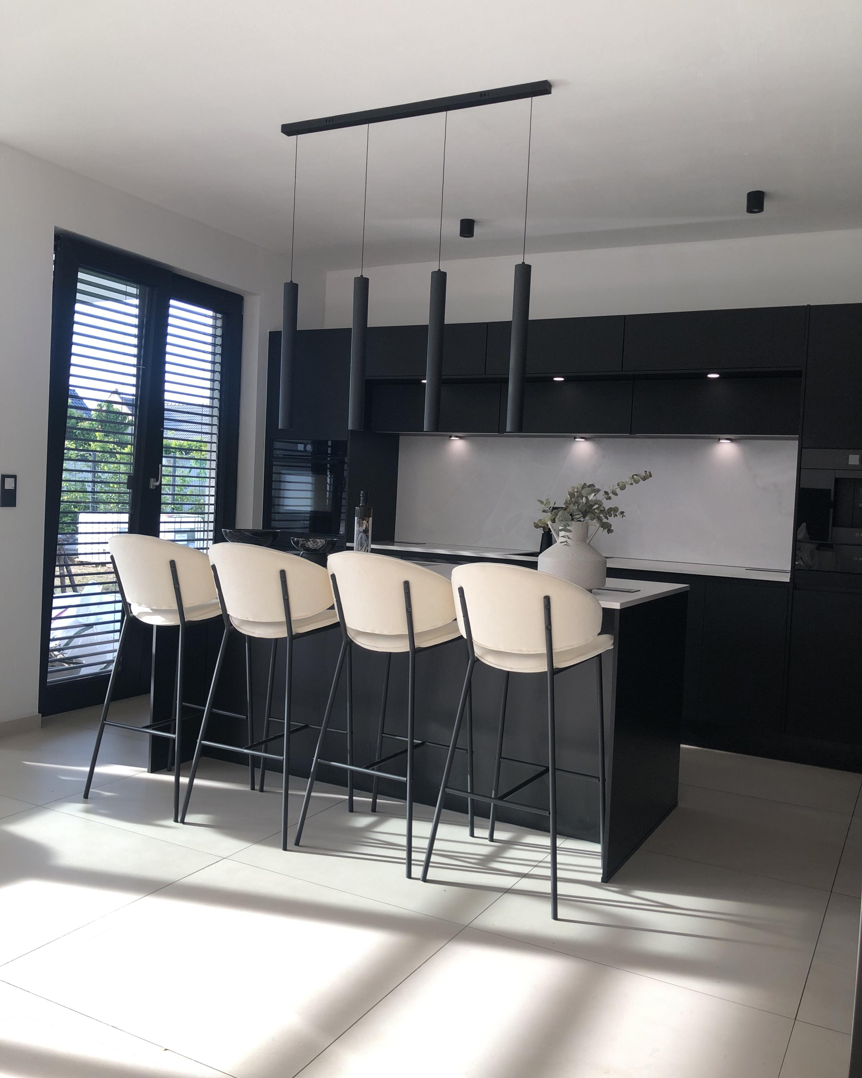 Set van 2 barstoelen KIANA Lichtbeige