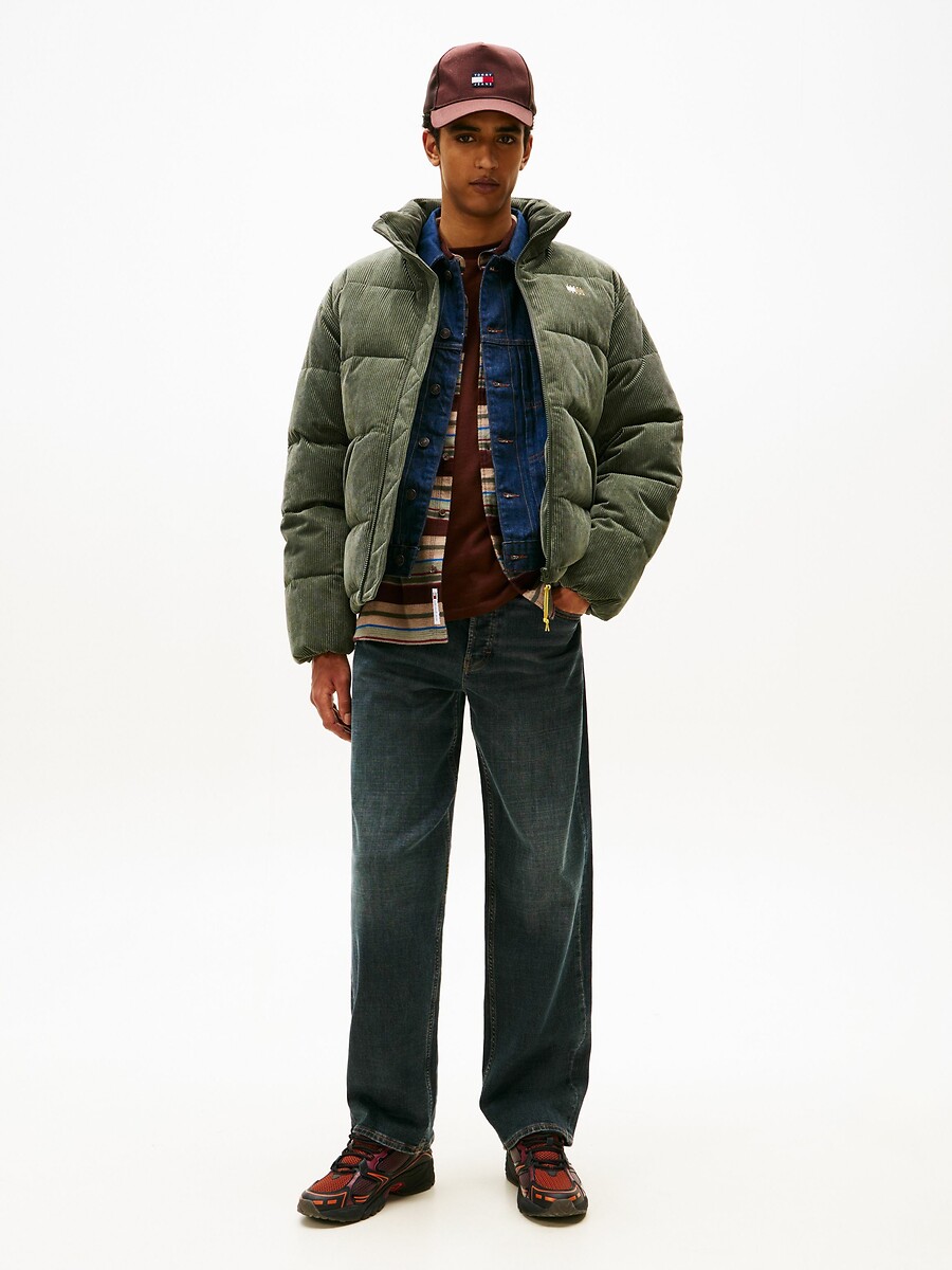 TOMMY JEANS<br>Jaqueta de plumas em veludo