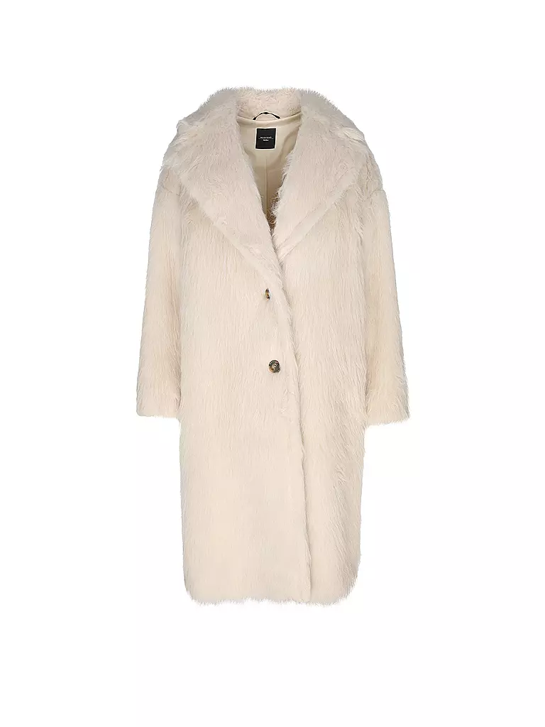 WEEKEND MAX MARA Mantel in Felloptik CANTONE beige