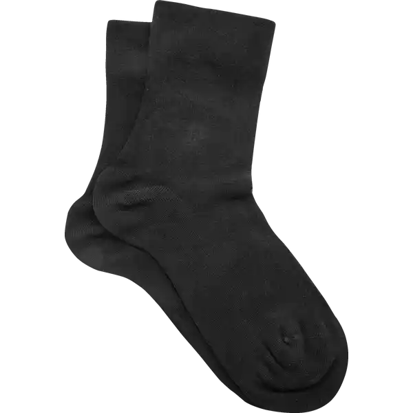 Socken ohne Bund schwarz mit Bambus Gr. 39 / 42