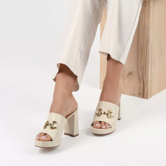 Mules BEIGE MERRY SCOTT