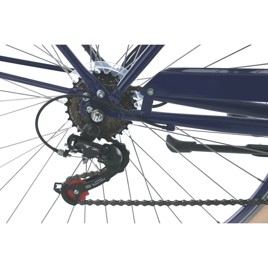KS Cycling Damenfahrrad Cityrad 6-Gänge Balloon 28 Zoll Blau