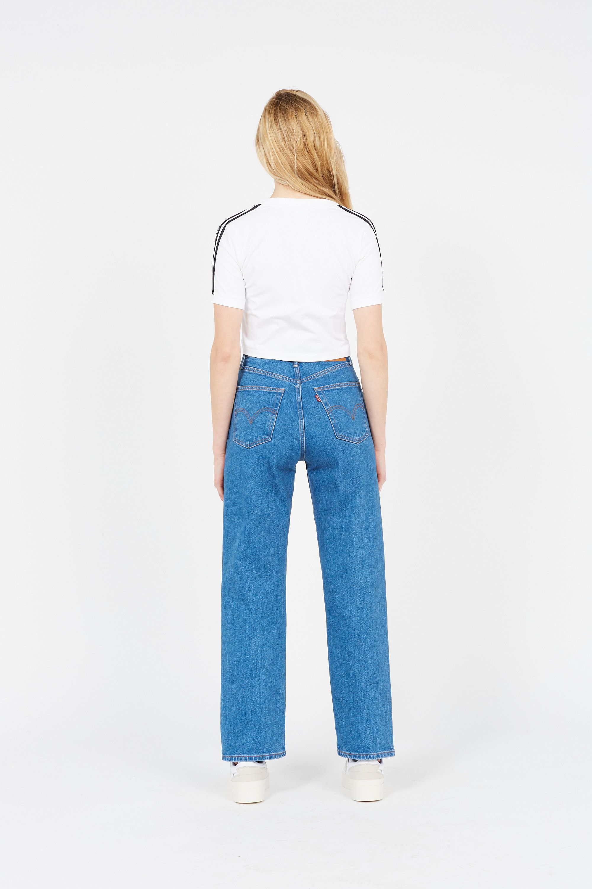 ADIDAS T-shirt CROPPED TEE Blanc