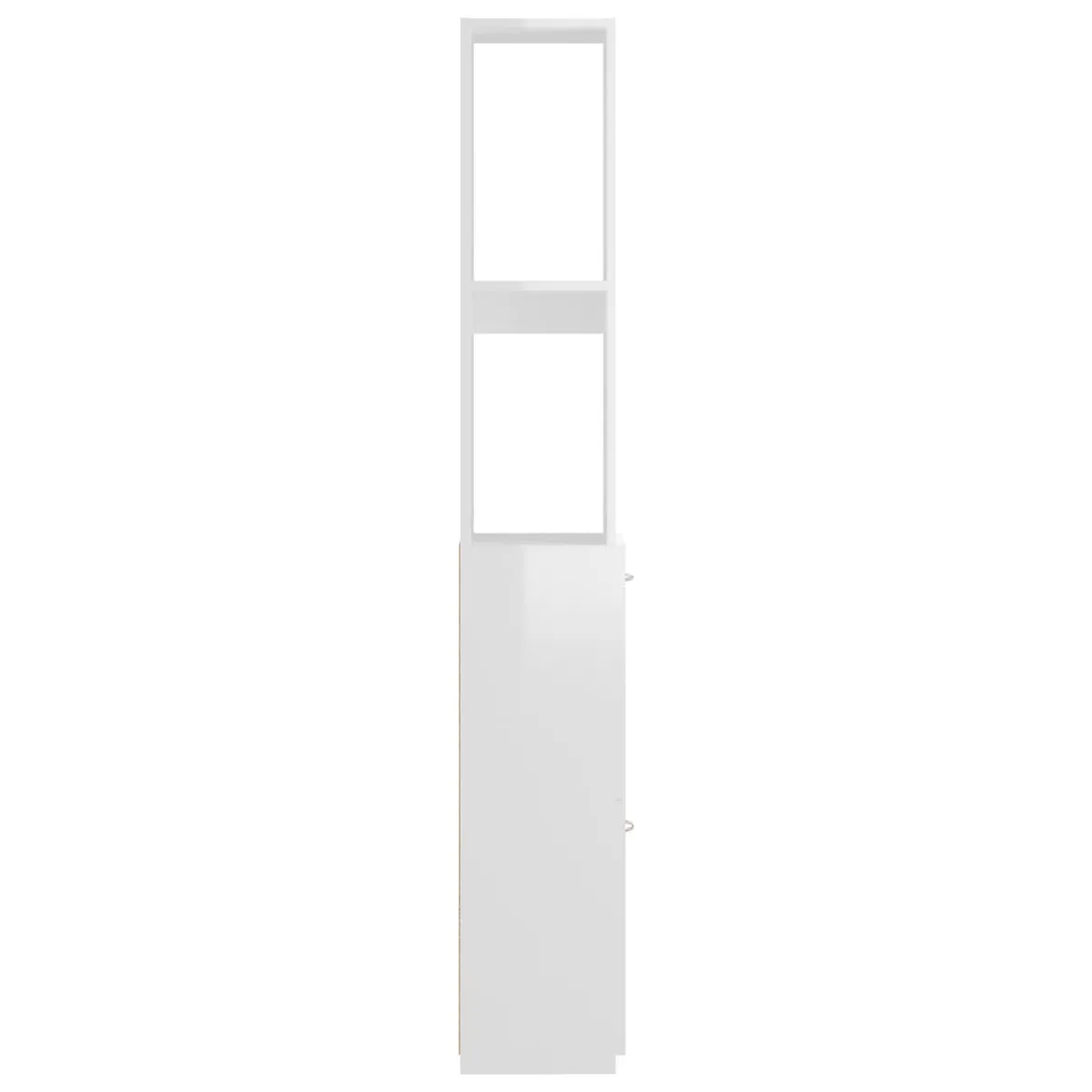 VIDAXL Armoire de bain blanc brillant