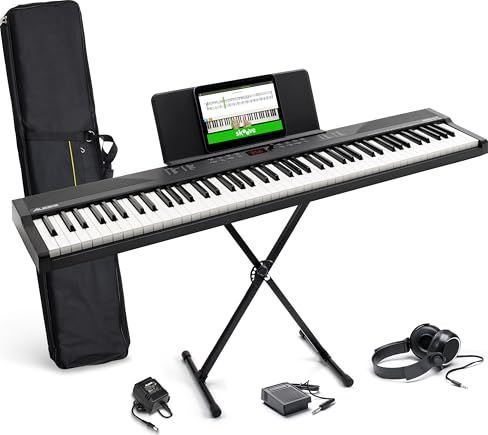 Alesis - Recital - Digitale Piano - 88 Toetsen - Draagbaar - Inclusief Luidsprekers en USB MIDI