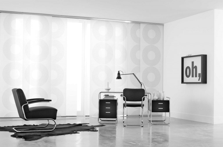 Thonet S285 bureau essen open poriën zwart, zwart onderstel