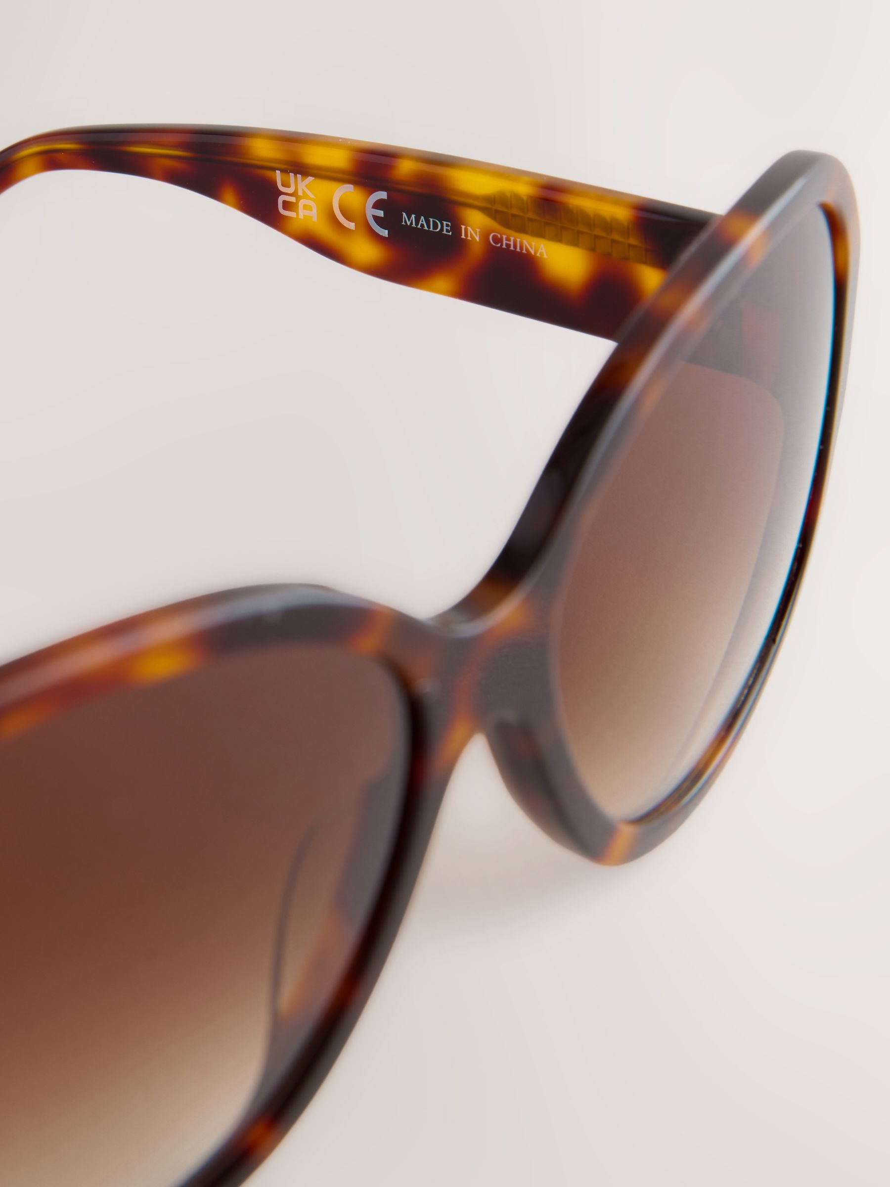 Tortoise bruin - Acetate Wrap Sunglasses