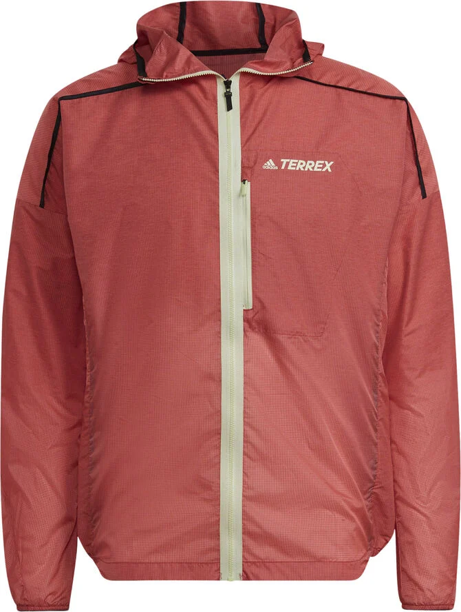 adidas Terrex Agravic Windweave Wind løbejakke Rød