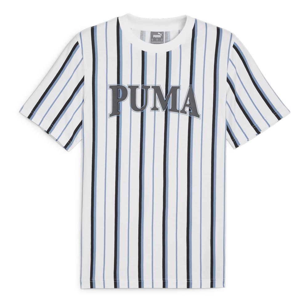 Puma T-shirt Blanc/Bleu/Noir Homme Puma Squad Aop