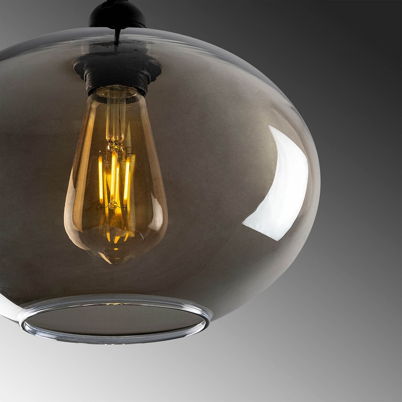 Opviq Suspension Smoked 050 gris fumé  - H.120x27 cm