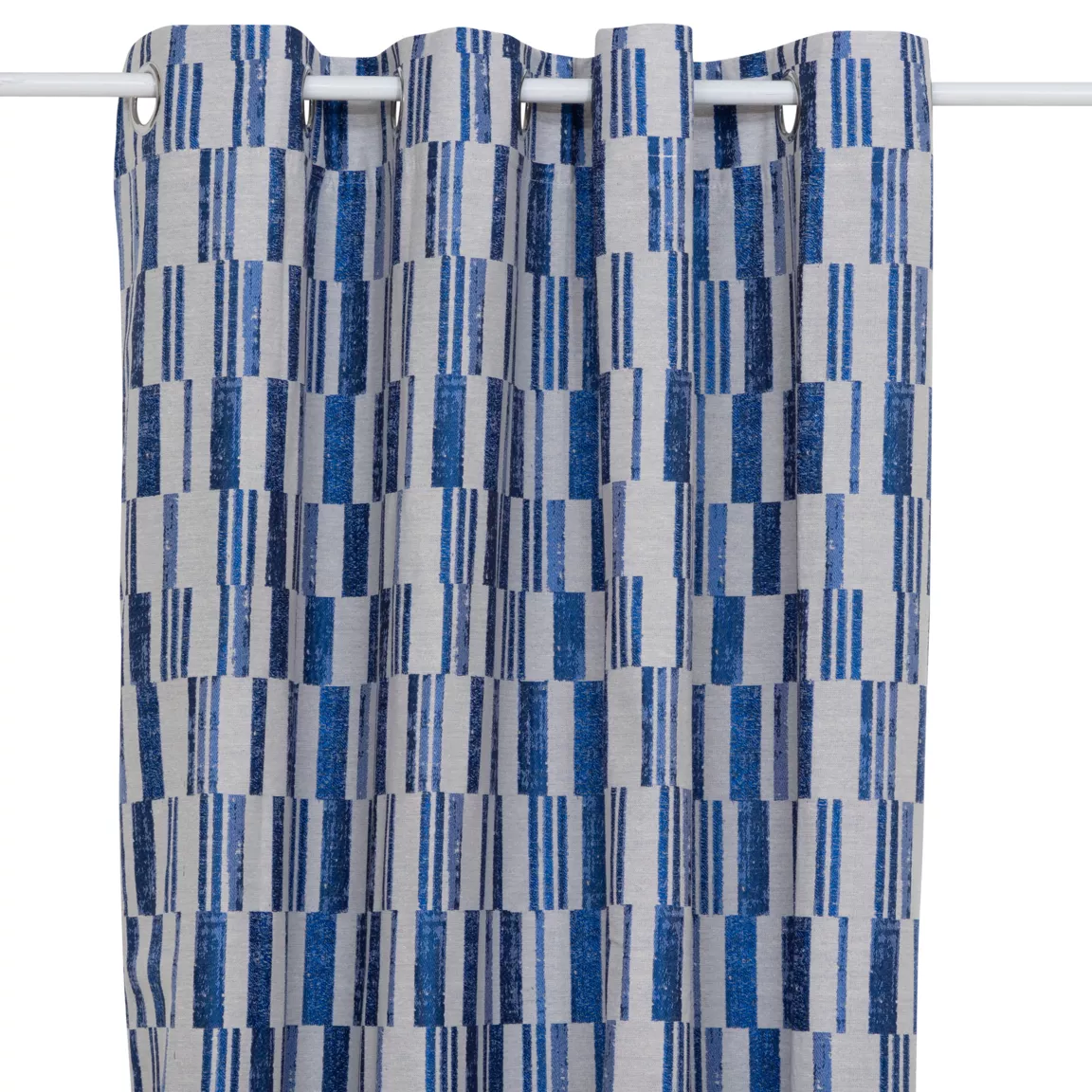 Rideau tissé (140 x 260 cm) Leyna Bleu
