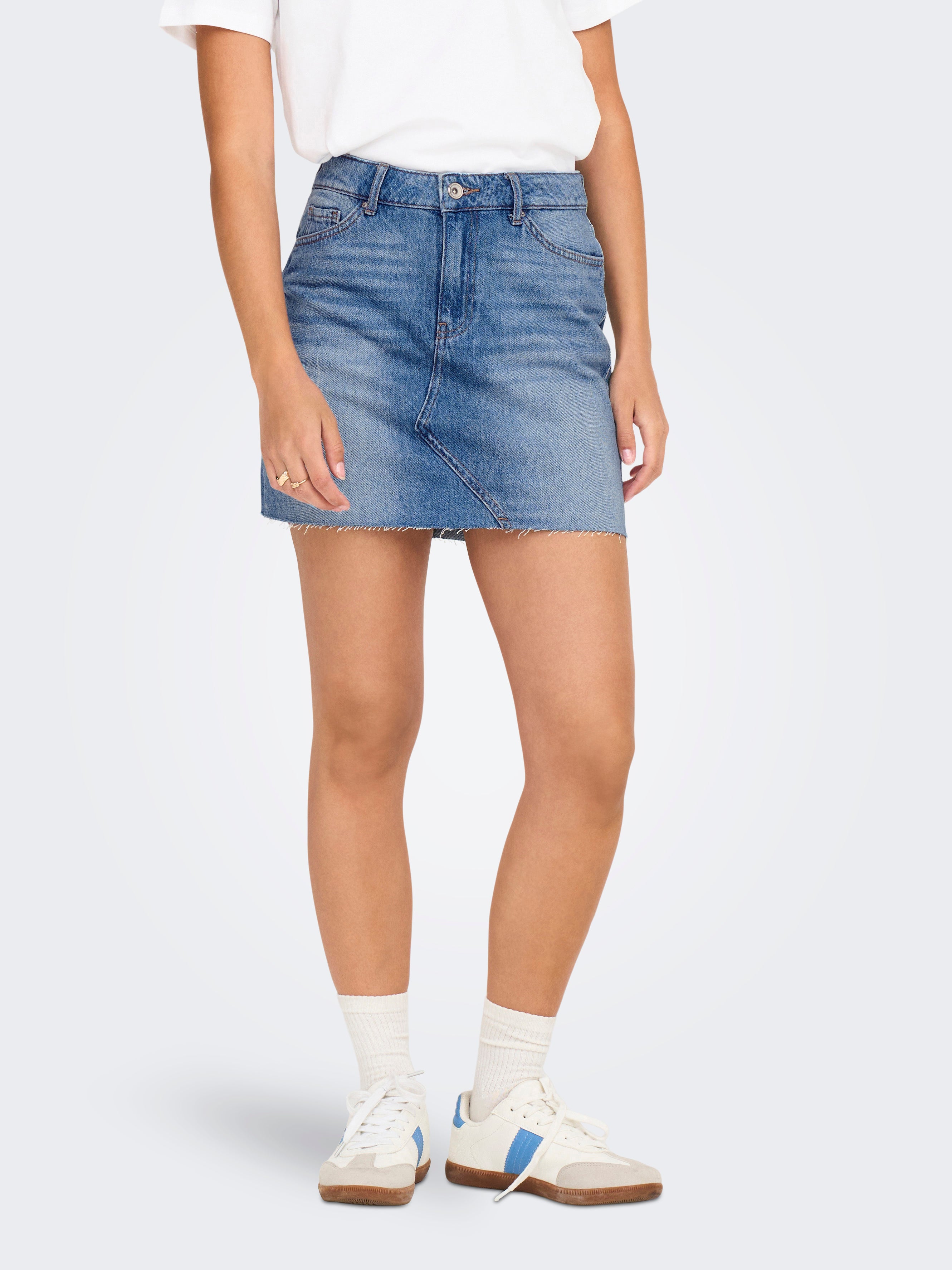 ONLSKYLAR Jeansrock Medium Blue Denim