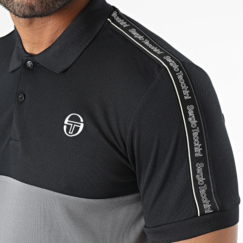 Polo Manches Courtes A Bandes 40293 Noir