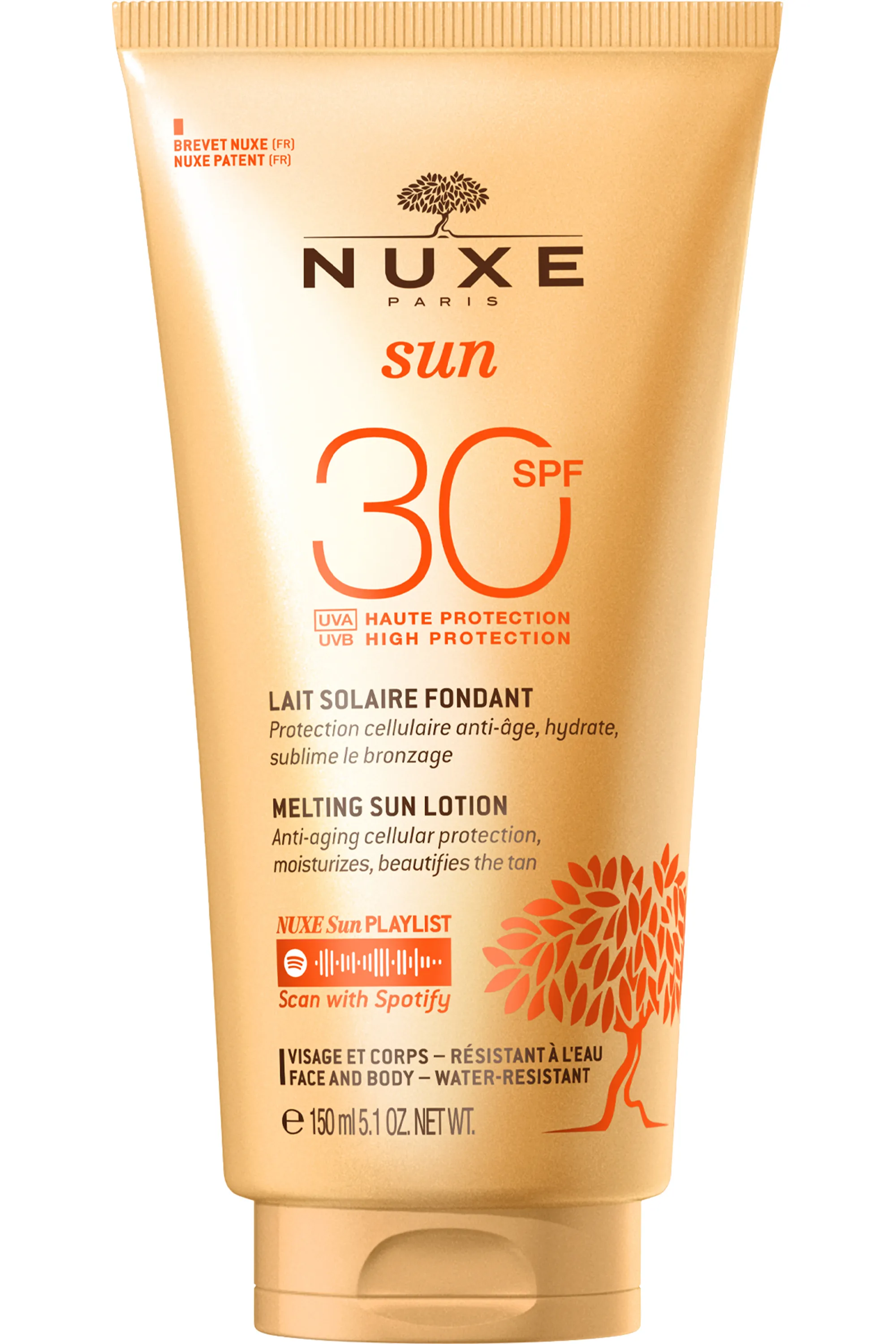 Nuxe Lait délicieux visage et corps haute protection SPF30 Nuxe Sun-50 ml