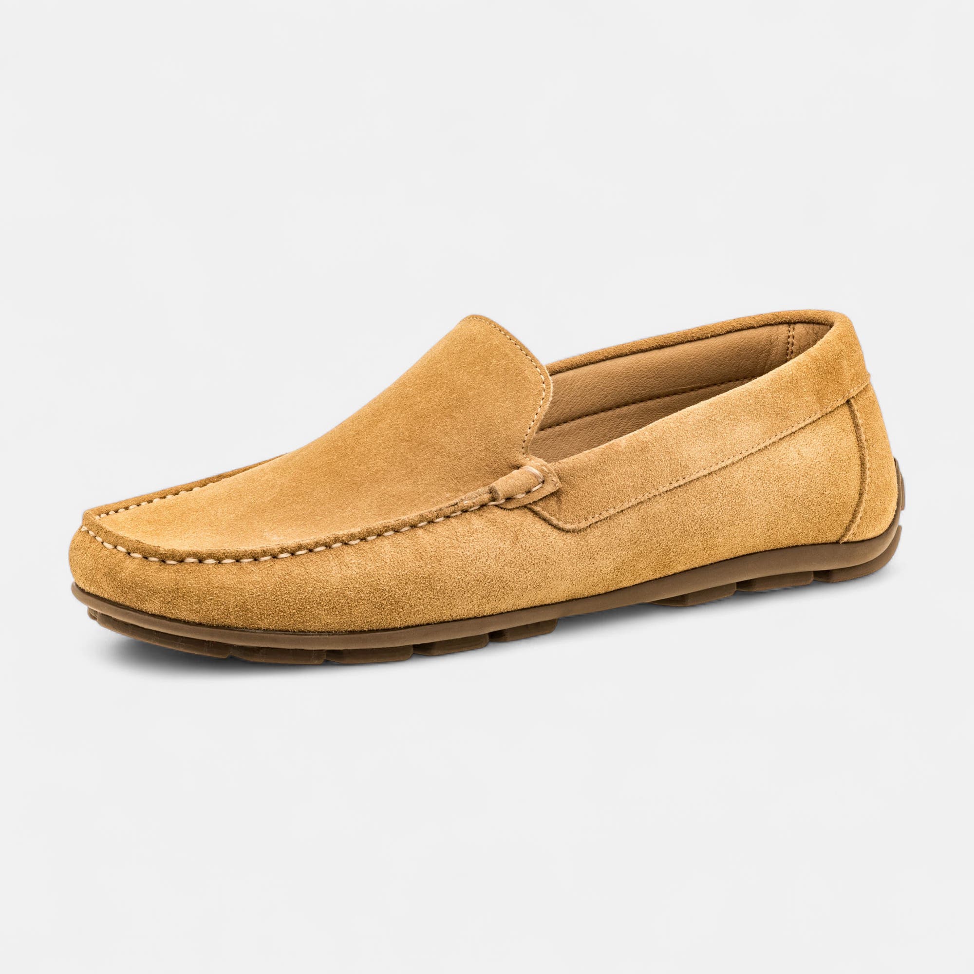 Mocassins Homme en cuir beige