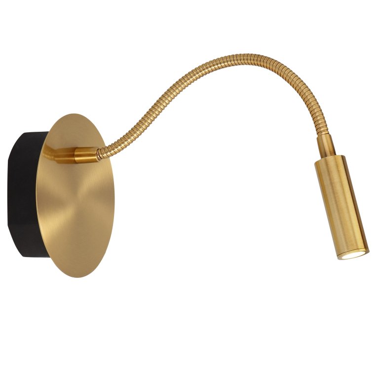Lucide Jolijn wandlamp LED met arm mat goud