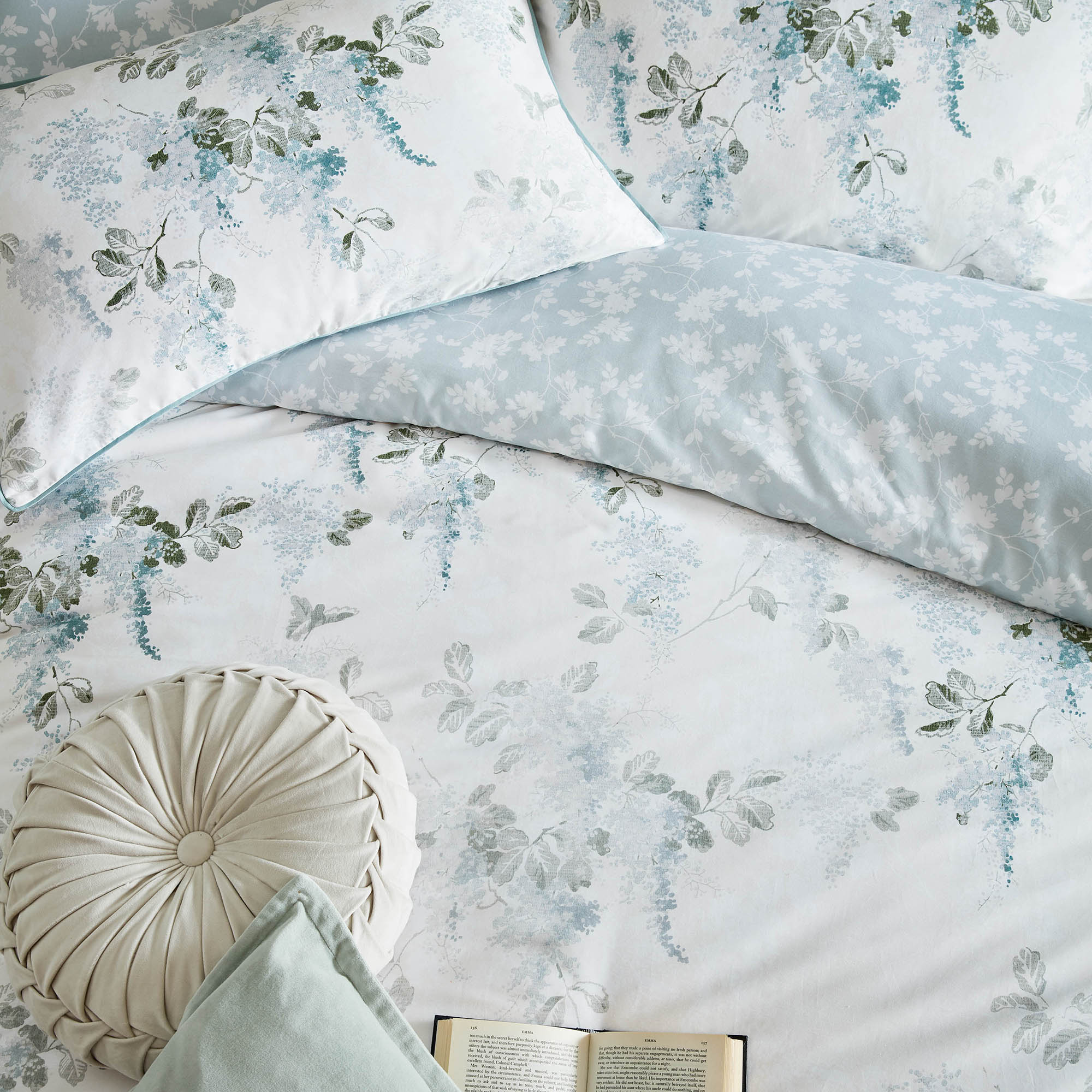Dekbedovertrek Mirabelle Pale Seaspray 220x230 cm