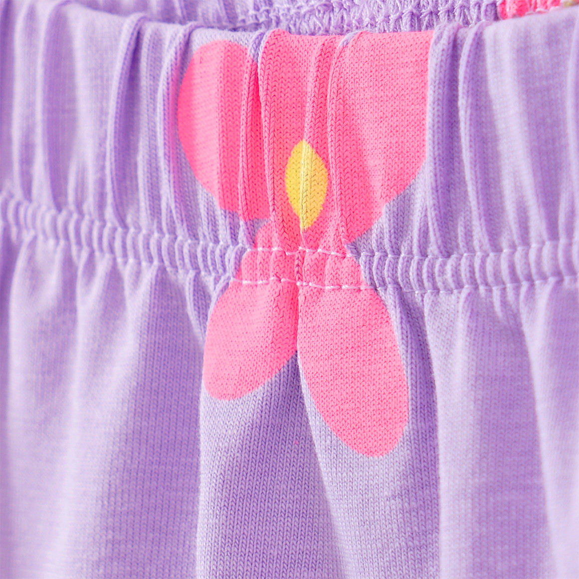 Yigga Mädchen Radler mit Allover-Print helllila / pink