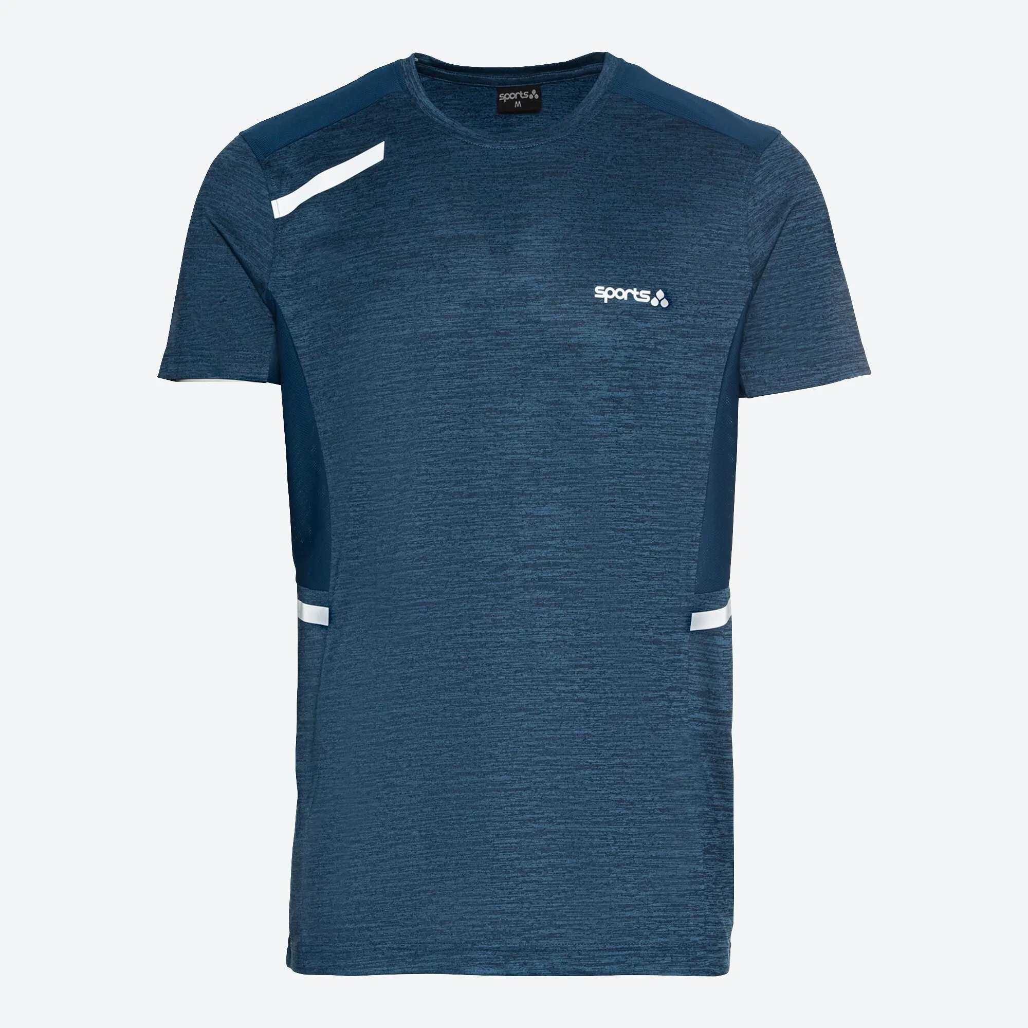 Herren-Fitness-T-Shirt mit Mesh-Einsätzen