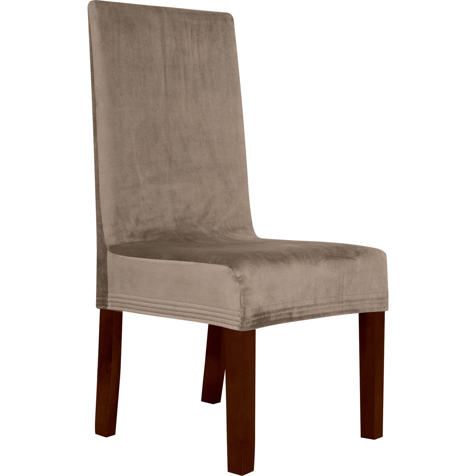 Stuhlhusse 2 Stück, velvet beige