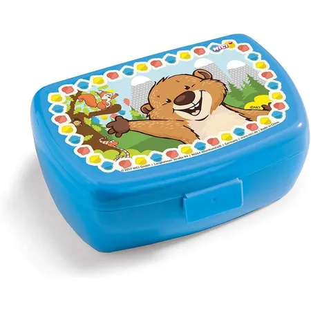 NICI Forest Friends Brotdose mit Murmeltier und Eichhörnchen, 17 x 12 x 6,8 cm