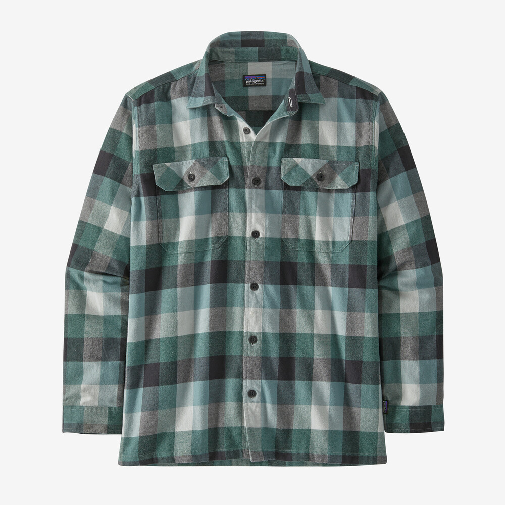 Langärmeliges Herren-Flanellhemd aus mittelschwerer Bio-Baumwolle (Fjord-Stil)