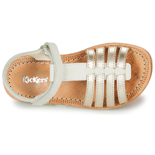 Kickers - COSMETICK - Blanc / Doré