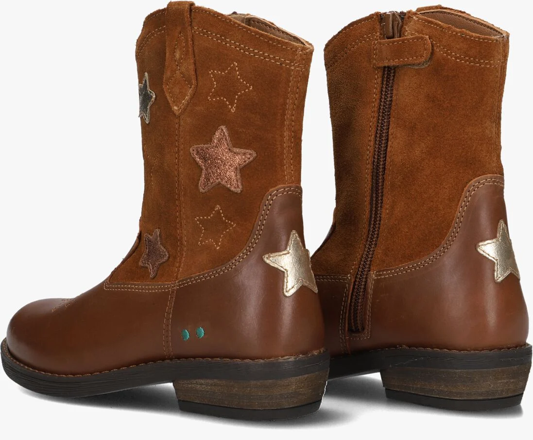 BUNNIESJR cognac bunniesjr cowboylaarzen roos rodeo