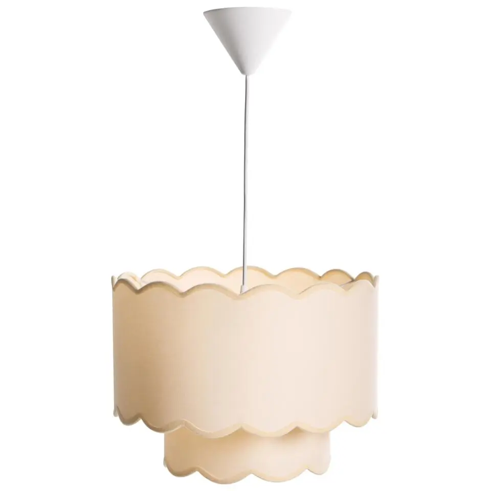 MECUMBURA - Hanglamp - Wit/Beige - Stof
