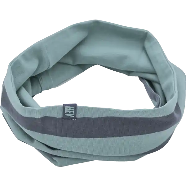 Jersey Loopschal Ringel türkis / navy GOTS