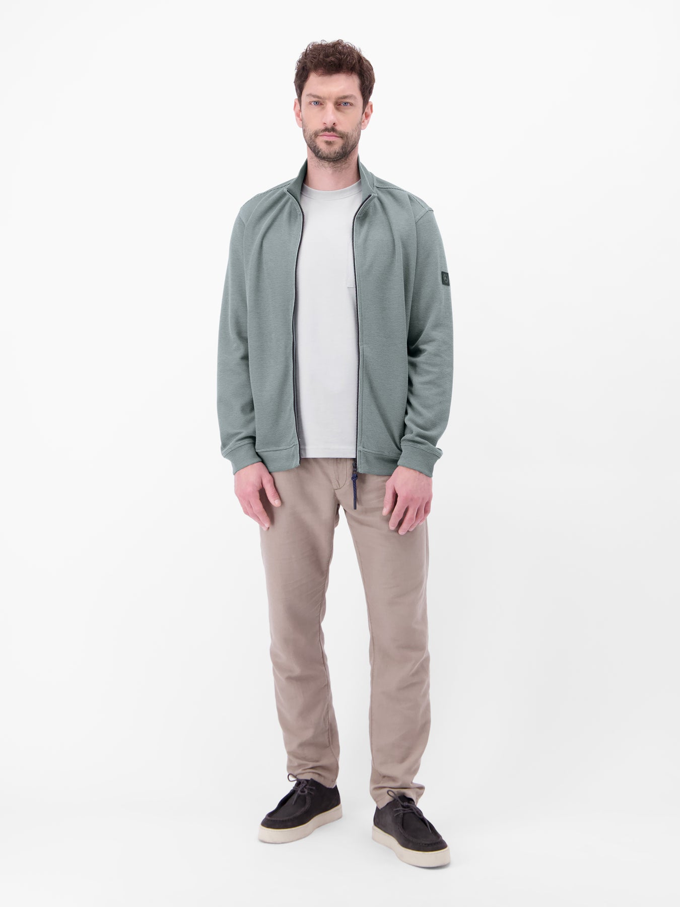 Jacke aus Baumwollmix mit Taschen