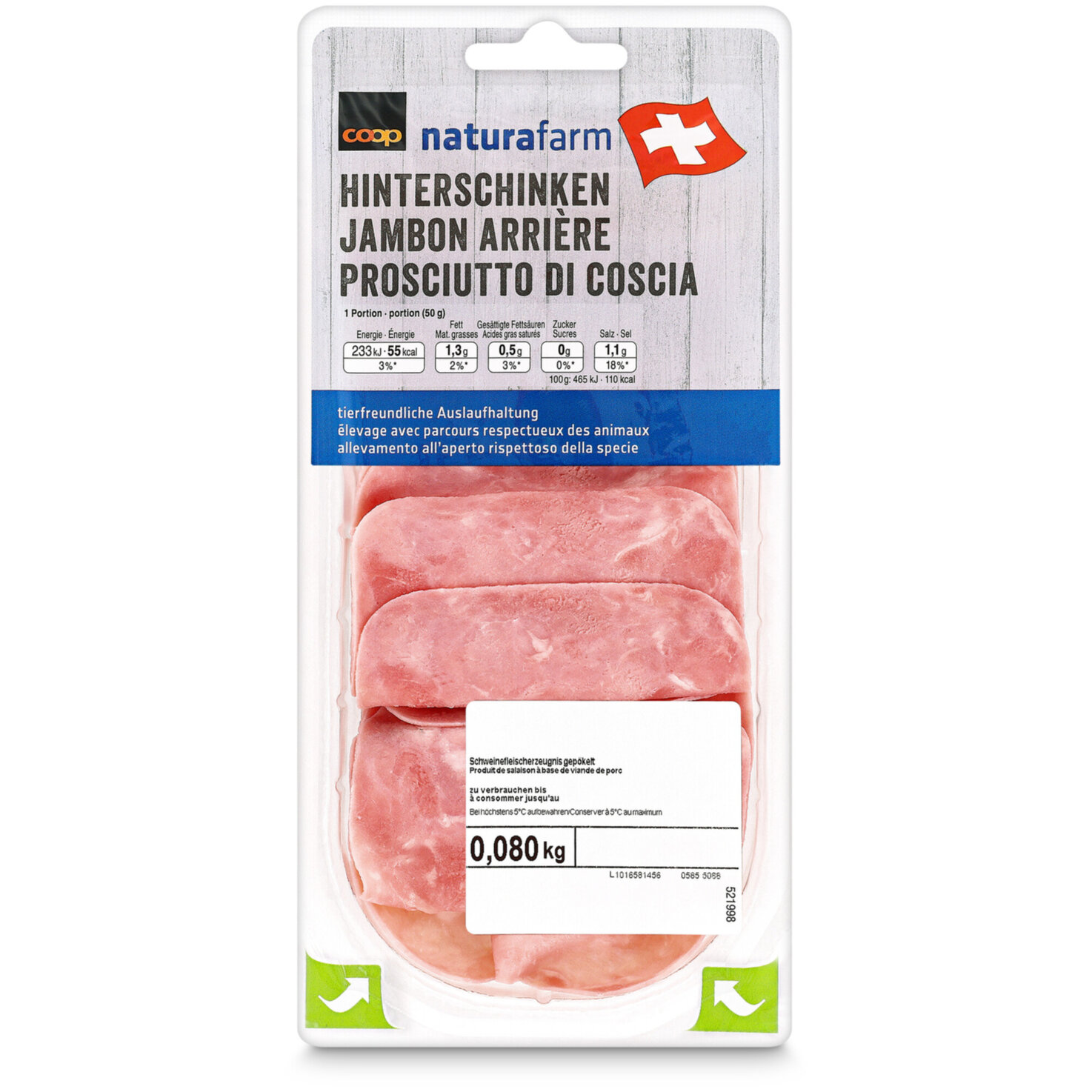 Naturafarm Hinterschinken fein