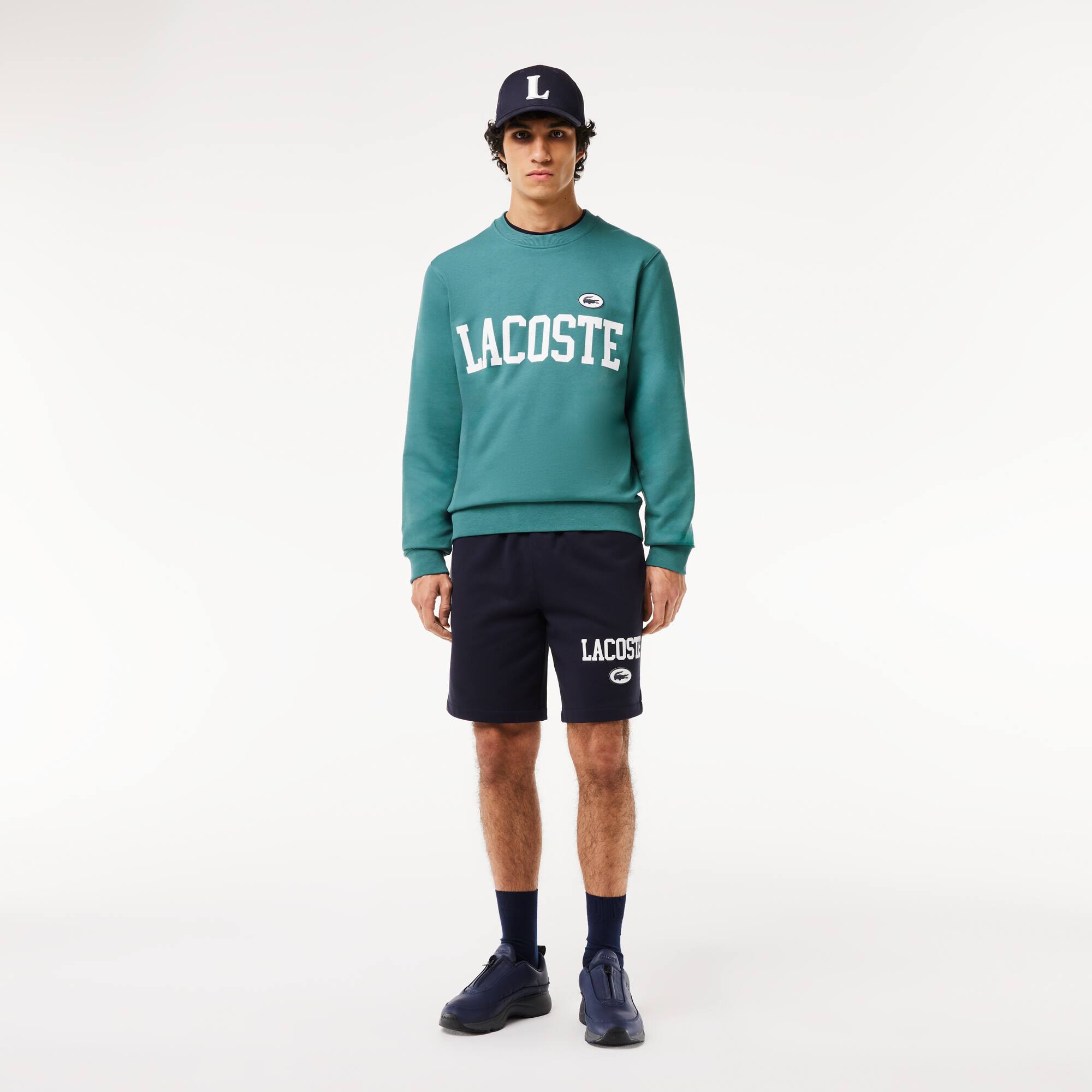 LACOSTE Jogging-Sweatshirt aus Flocken-Fleece Sweatshirts - Blau - Lacoste - Herren